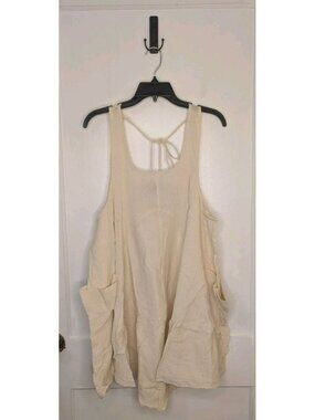 JADED GYPSY Oversized Boho Tank Top Free Size Hippie Festival 100% Cotton NWOT